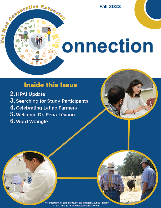 Cover Page of the Fall 2023 newsletter